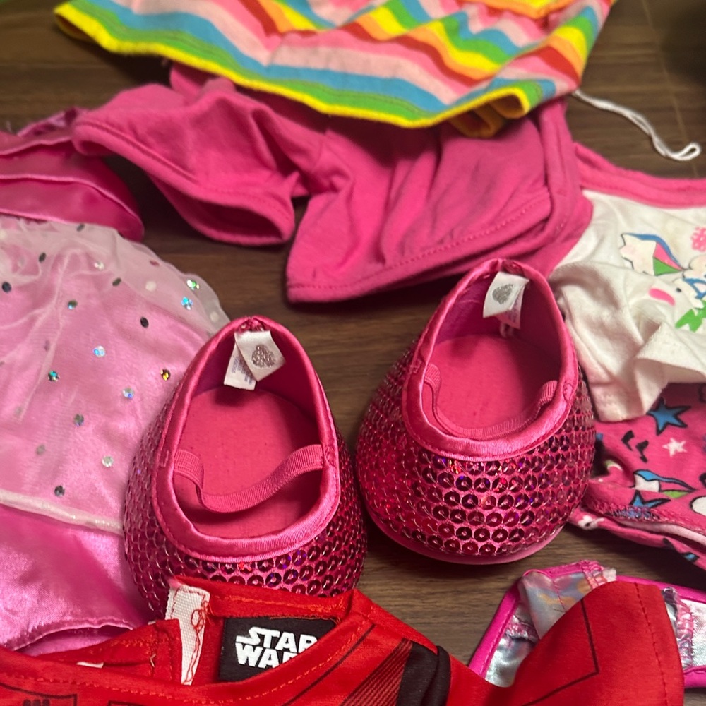 Build-A-Bear Colorful Dress-Up Set - Pink, Red, Black, White, Silver - Picture 6 of 10